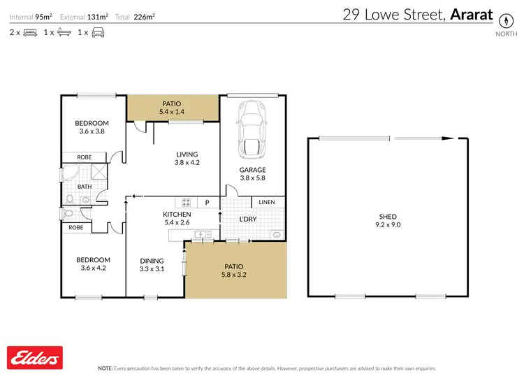 Floorplan of Homely house listing, 29 Lowe Street, Ararat VIC 3377
