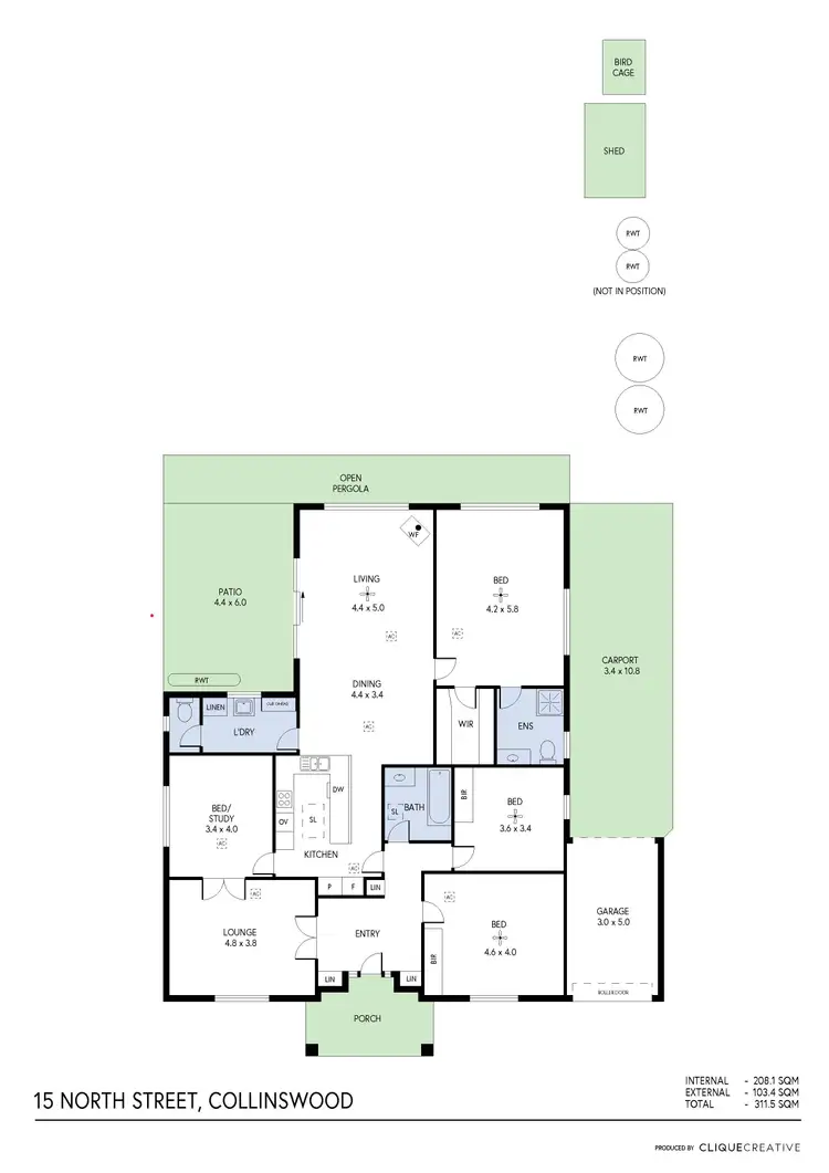 Floorplan of Homely house listing, 15 North Street, Collinswood SA 5081