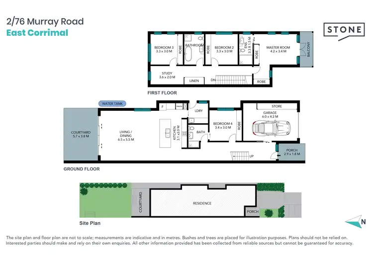 Floorplan of Homely semi-detached listing, 2/76 Murray Road, East Corrimal NSW 2518