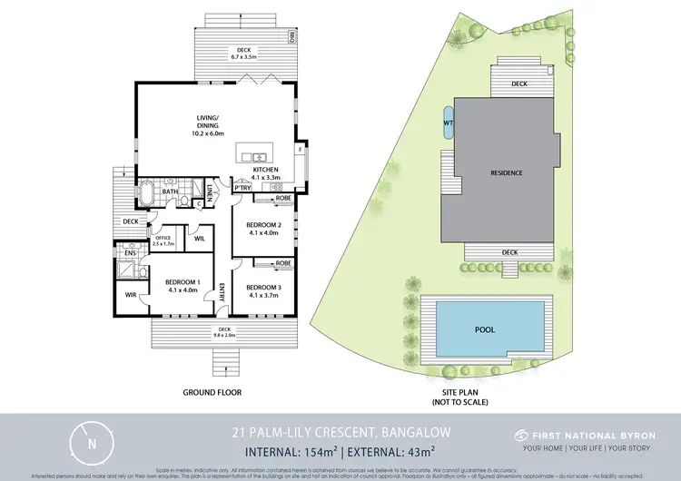 Floorplan of Homely house listing, 21 Palm-Lily Crescent, Bangalow NSW 2479