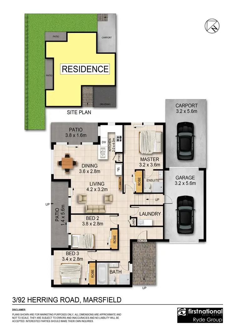 Floorplan of Homely villa listing, 3/92 Herring Road, Marsfield NSW 2122