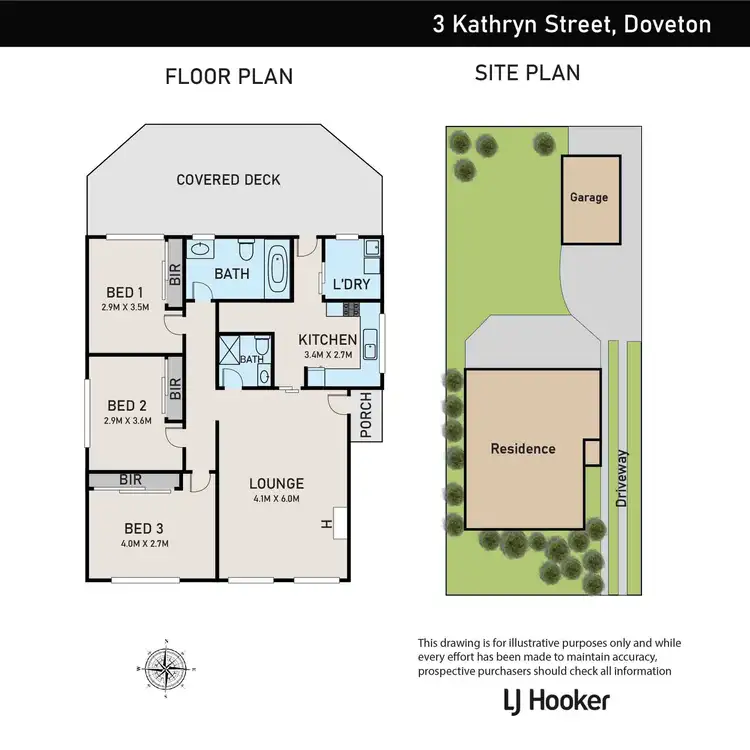 Floorplan of Homely house listing, 3 Kathryn Street, Doveton VIC 3177