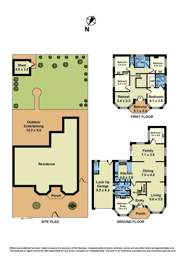 Floorplan of Homely house listing, 123 The Avenue, Sunshine West VIC 3020