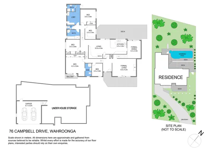 Floorplan of Homely house listing, 76 Campbell Drive, Wahroonga NSW 2076