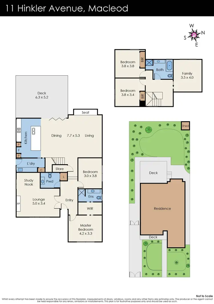 Floorplan of Homely house listing, 11 Hinkler Avenue, Macleod VIC 3085