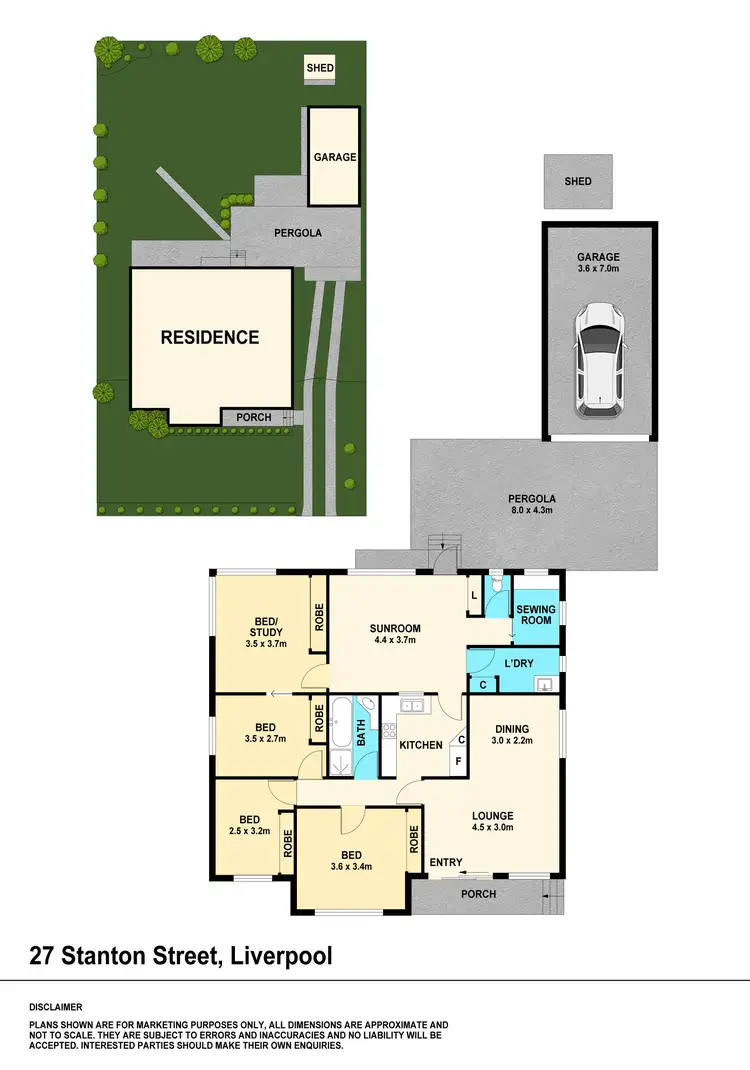 Floorplan of Homely house listing, 27 Stanton Street, Liverpool NSW 2170