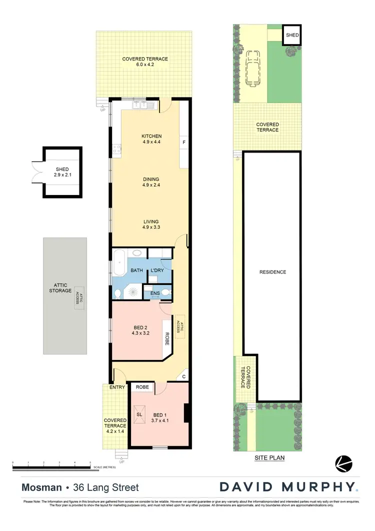 Floorplan of Homely house listing, 36 Lang Street, Mosman NSW 2088