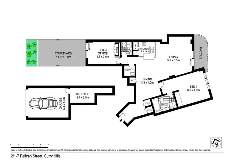 Floorplan of Homely apartment listing, Level 3/2/1-7 Pelican Street, Surry Hills NSW 2010