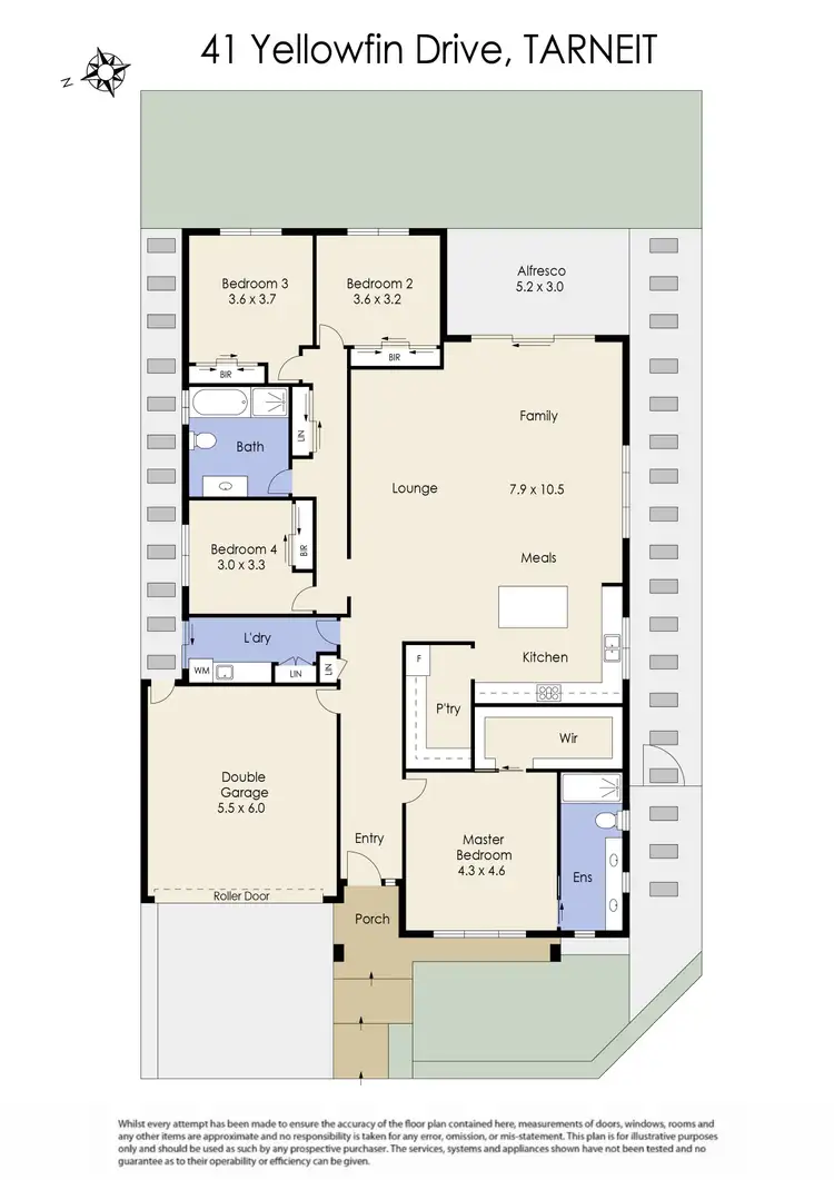 Floorplan of Homely house listing, 41 Yellowfin Drive, Tarneit VIC 3029