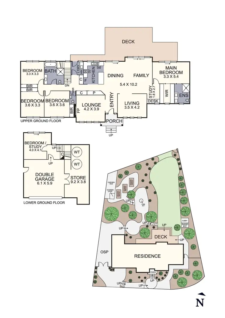 Floorplan of Homely house listing, 119 Everleigh Drive, Diamond Creek VIC 3089