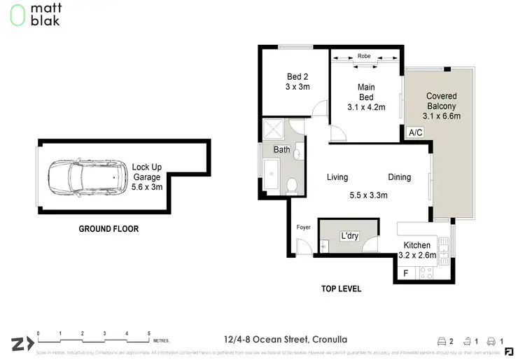 Floorplan of Homely apartment listing, 12/4-8 Ocean Street, Cronulla NSW 2230