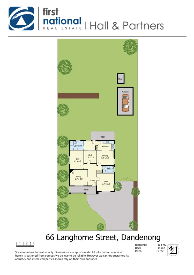 Floorplan of Homely house listing, 66 Langhorne Street, Dandenong VIC 3175
