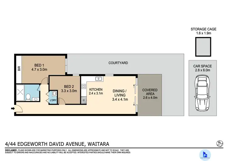 Floorplan of Homely apartment listing, 4/40 Edgeworth David Avenue, Waitara NSW 2077