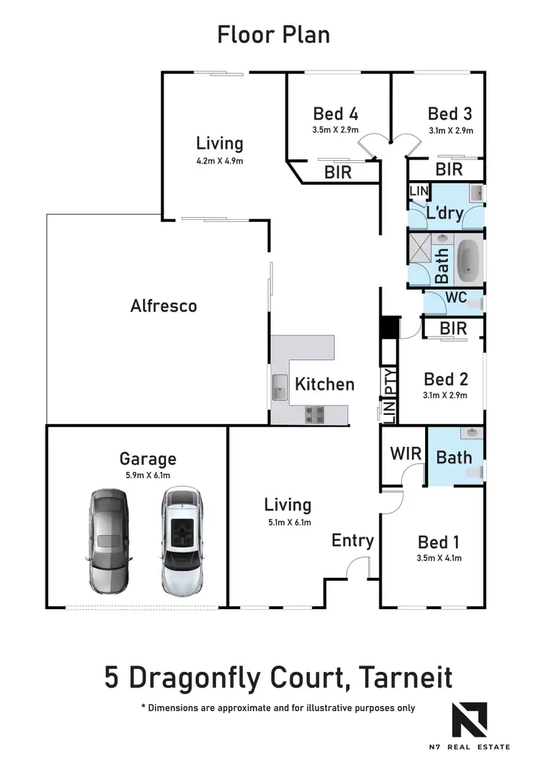 Floorplan of Homely house listing, 5 Dragonfly Court, Tarneit VIC 3029