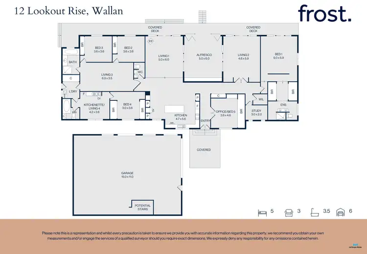 Floorplan of Homely house listing, 12 Lookout Rise, Hidden Valley VIC 3756