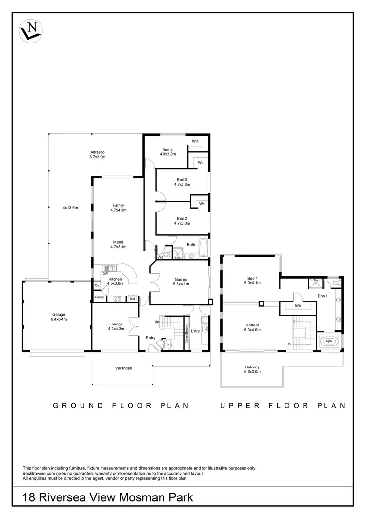 Floorplan of Homely house listing, 18 Riversea View, Mosman Park WA 6012