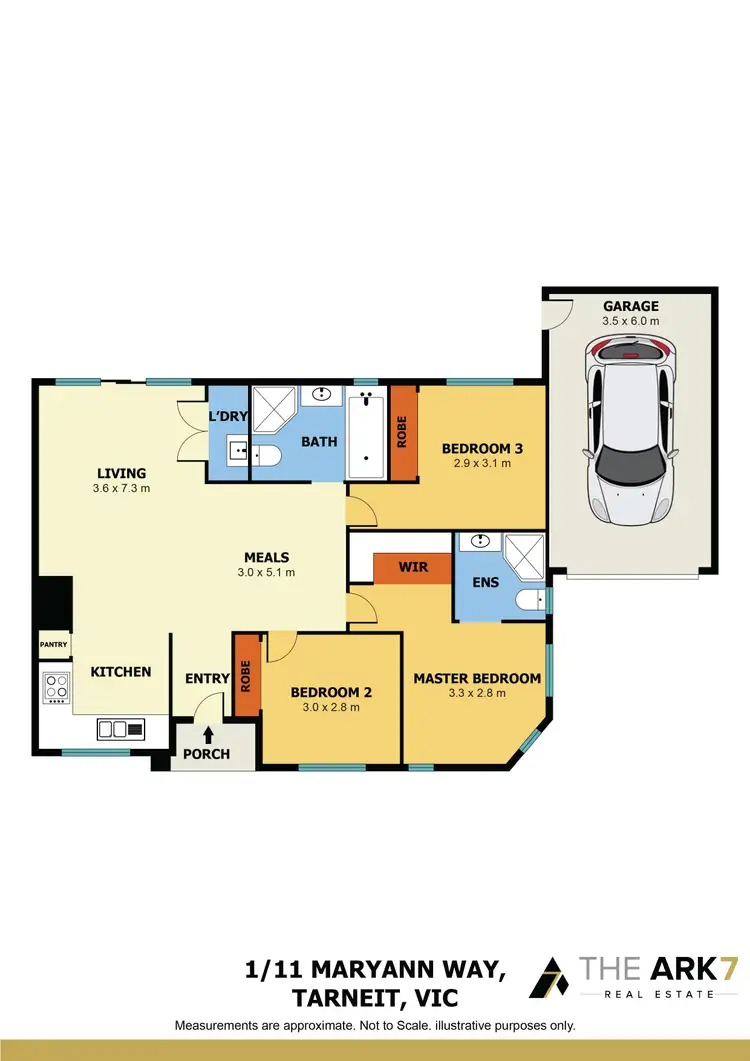 Floorplan of Homely unit listing, 1/11 Maryann Way, Tarneit VIC 3029