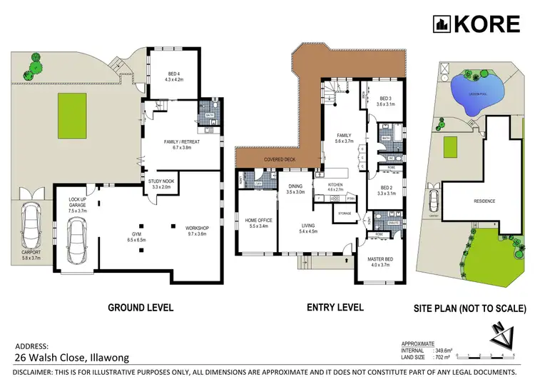 Floorplan of Homely house listing, 26 Walsh Close, Illawong NSW 2234