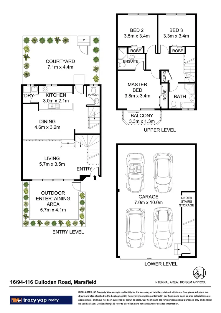 Floorplan of Homely townhouse listing, 16/94-116 Culloden Road, Marsfield NSW 2122