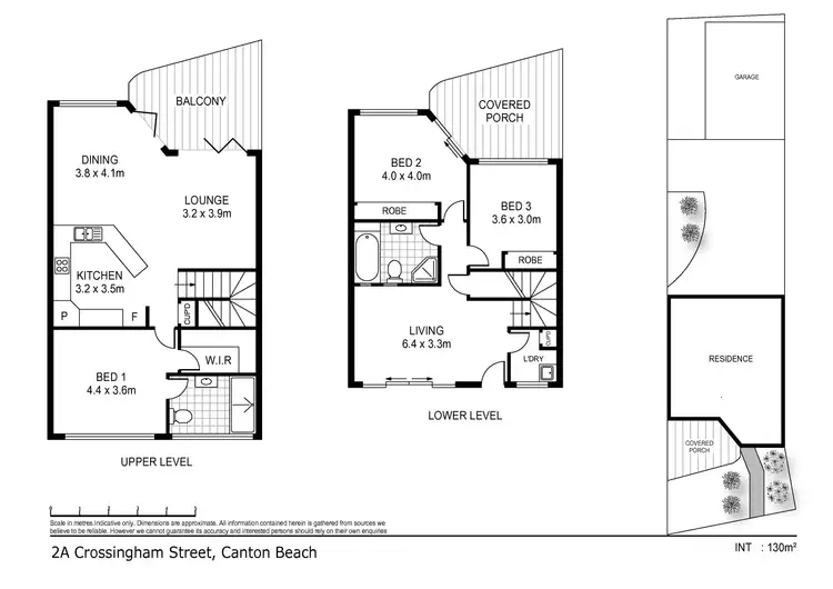 Floorplan of Homely townhouse listing, 2A Crossingham Street, Canton Beach NSW 2263