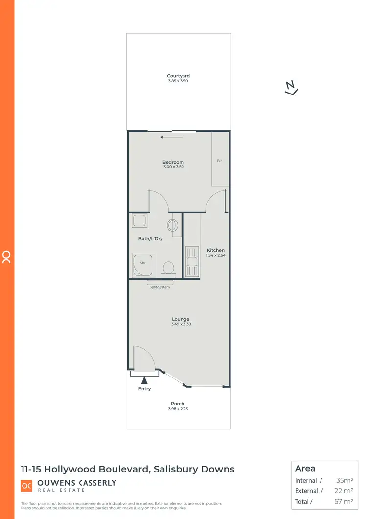 Floorplan of Homely unit listing, 42/11-15 Hollywood Boulevard, Salisbury Downs SA 5108