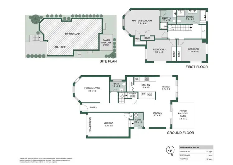Floorplan of Homely townhouse listing, 1/34 Bailey Street, Adamstown NSW 2289