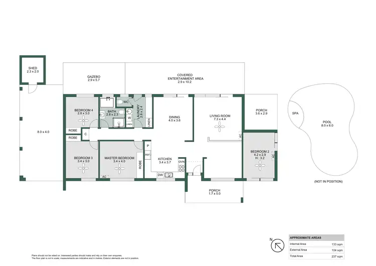 Floorplan of Homely house listing, 45 Gamenya Drive, Springwood QLD 4127