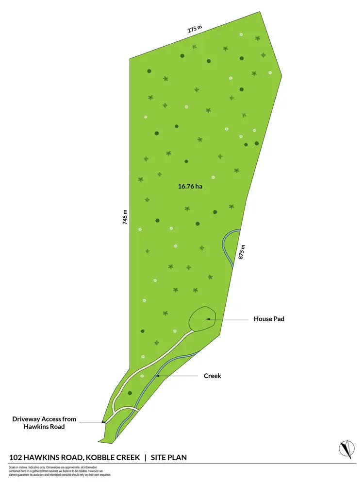 Floorplan of Homely land listing, 102 Hawkins Road, Kobble Creek QLD 4520