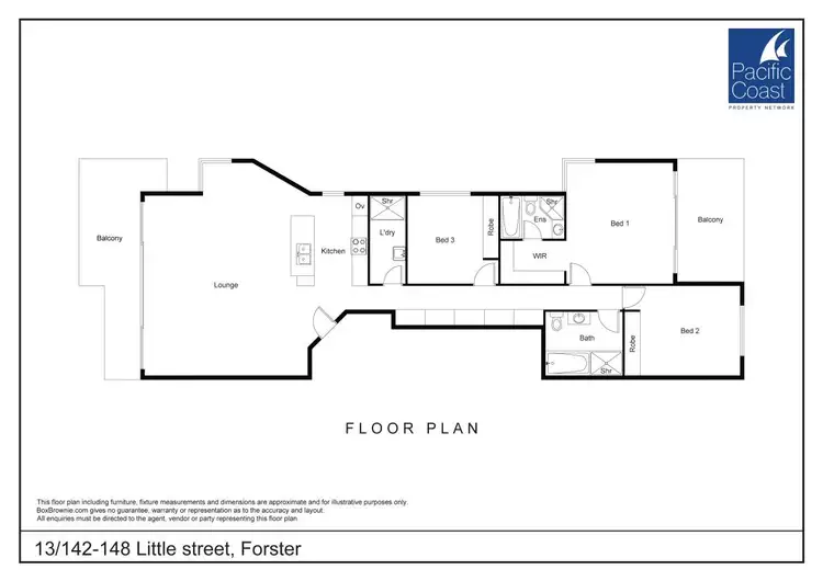 Floorplan of Homely unit listing, 13/142-148 Little Street, Forster NSW 2428