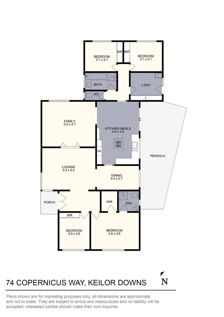 Floorplan of Homely house listing, 74 Copernicus Way, Keilor Downs VIC 3038