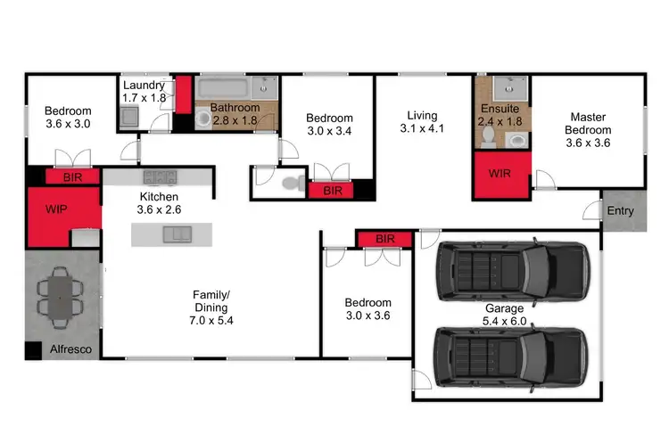 Floorplan of Homely house listing, 2 Medew Street, Churchill VIC 3842