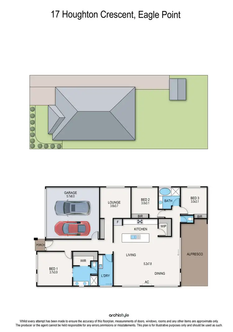 Floorplan of Homely house listing, 17 Houghton Crescent, Eagle Point VIC 3878