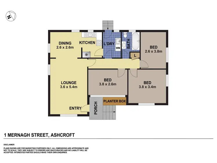 Floorplan of Homely house listing, 1 Mernagh Street, Ashcroft NSW 2168