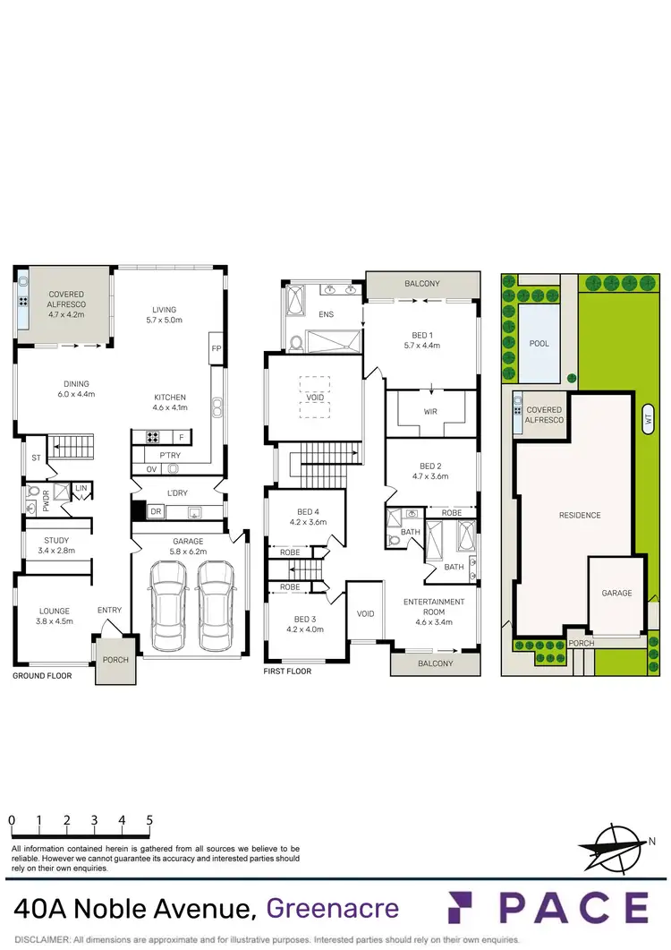Floorplan of Homely house listing, 40A Noble Avenue, Greenacre NSW 2190