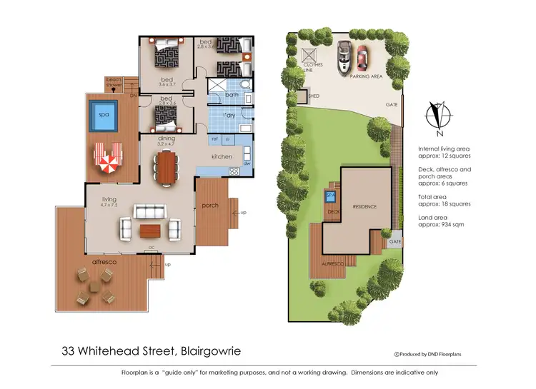 Floorplan of Homely house listing, 33 Whitehead Street, Blairgowrie VIC 3942
