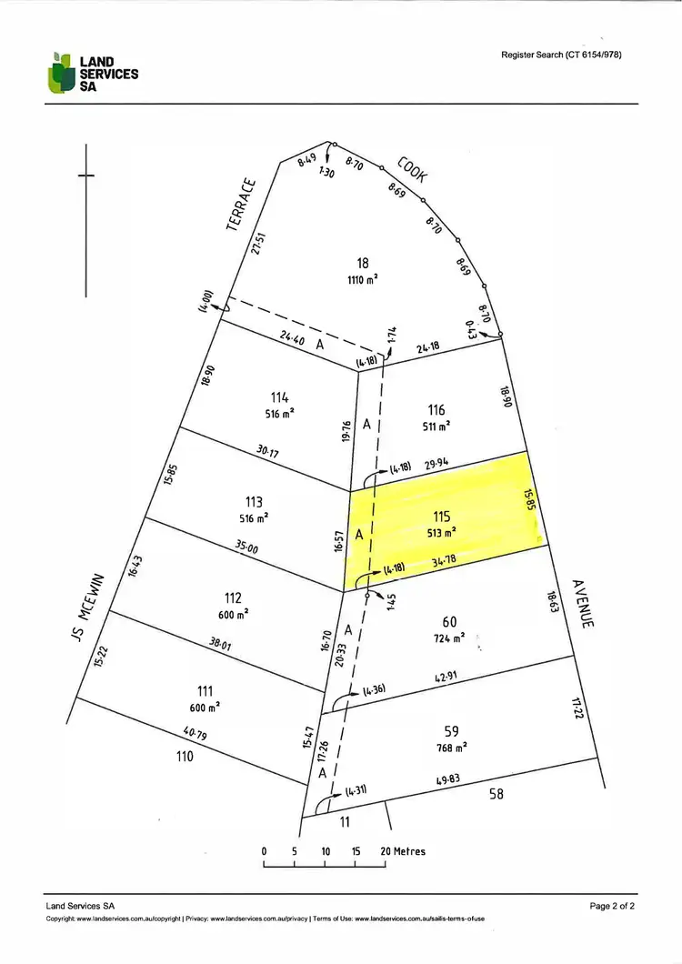 Floorplan of Homely land listing, 6 Cook Avenue, Blyth SA 5462