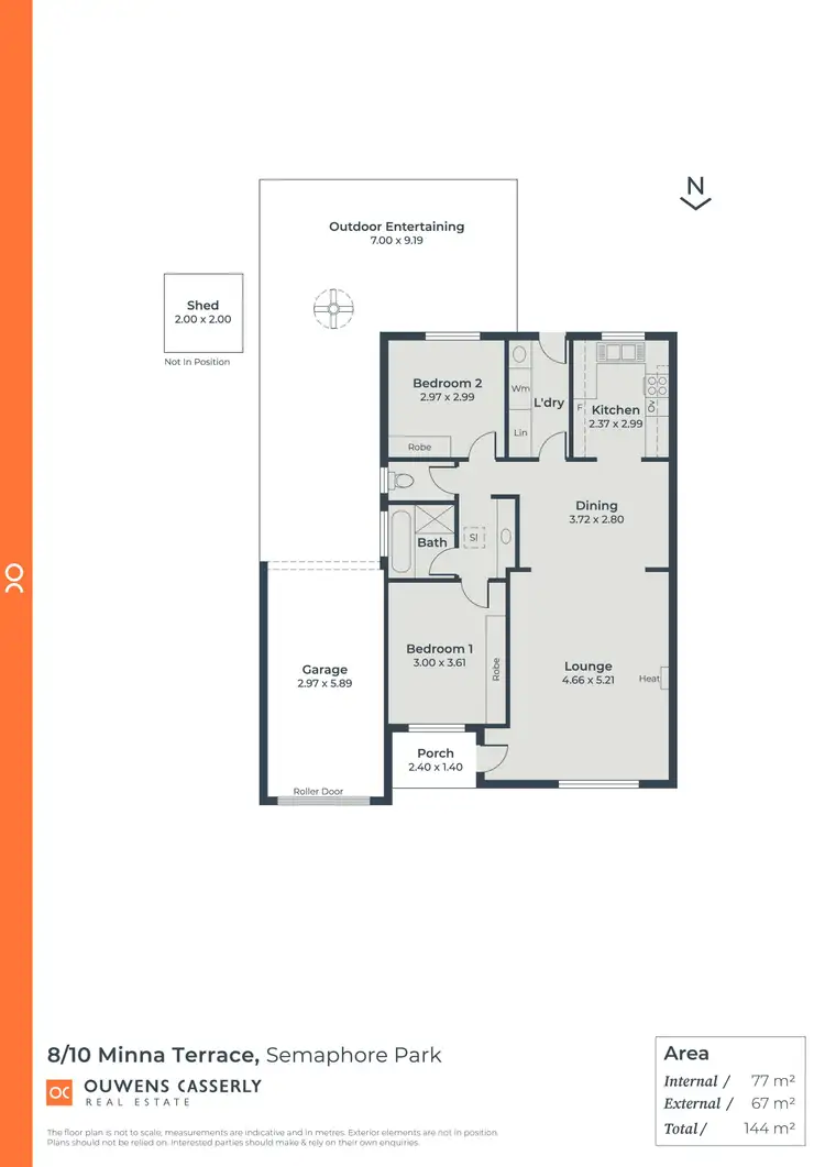 Floorplan of Homely unit listing, 8/10 Minna Terrace, Semaphore Park SA 5019