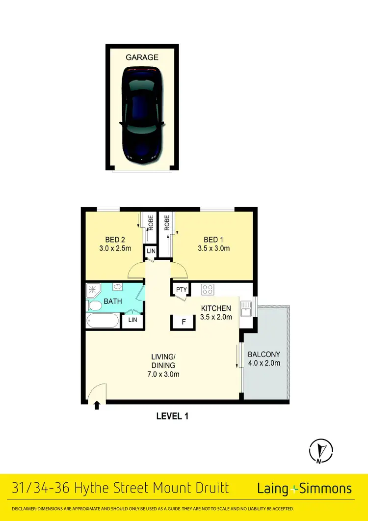 Floorplan of Homely unit listing, 31/34-36 Hythe Street, Mount Druitt NSW 2770