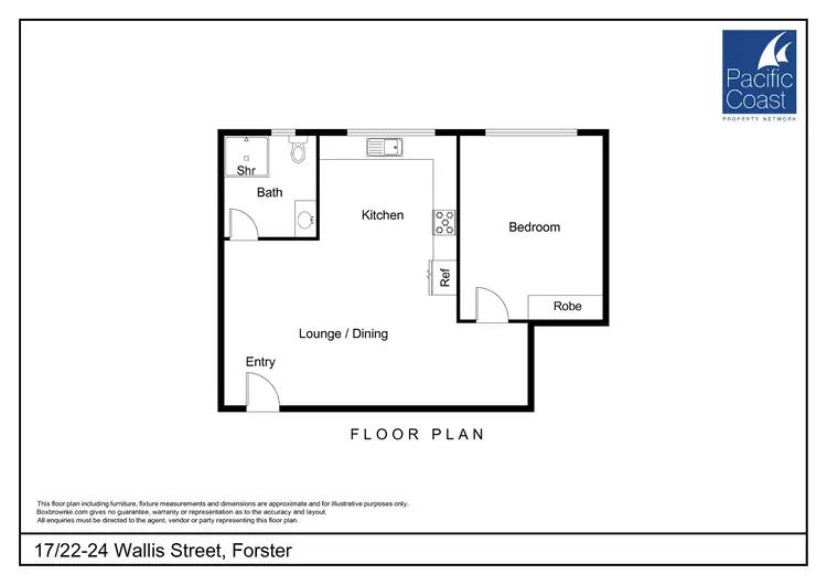 Floorplan of Homely apartment listing, 17/22-24 Wallis Street, Forster NSW 2428