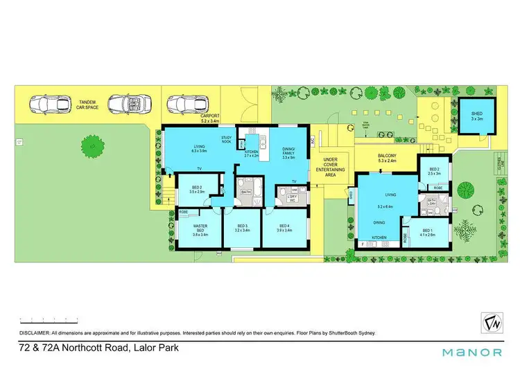 Floorplan of Homely house listing, 72 & 72a Northcott Road, Lalor Park NSW 2147