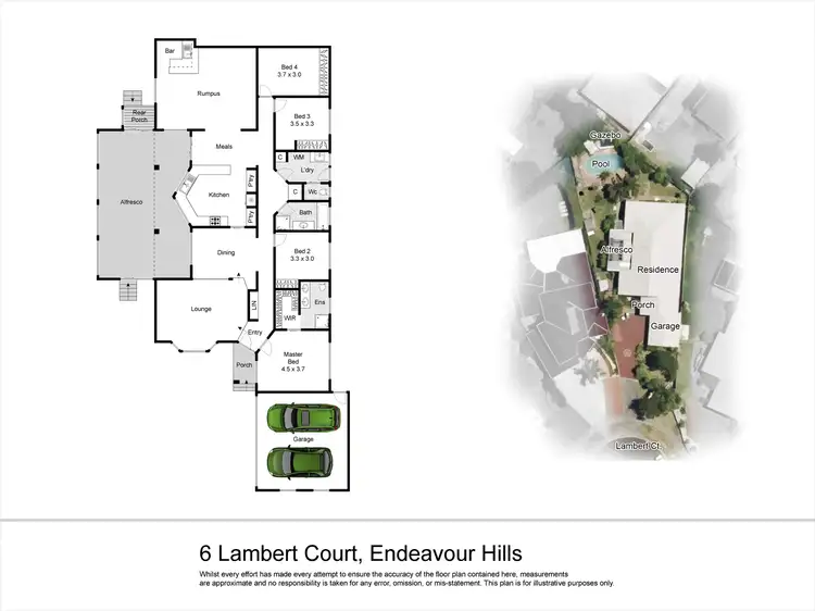 Floorplan of Homely house listing, 6 Lambert Court, Endeavour Hills VIC 3802
