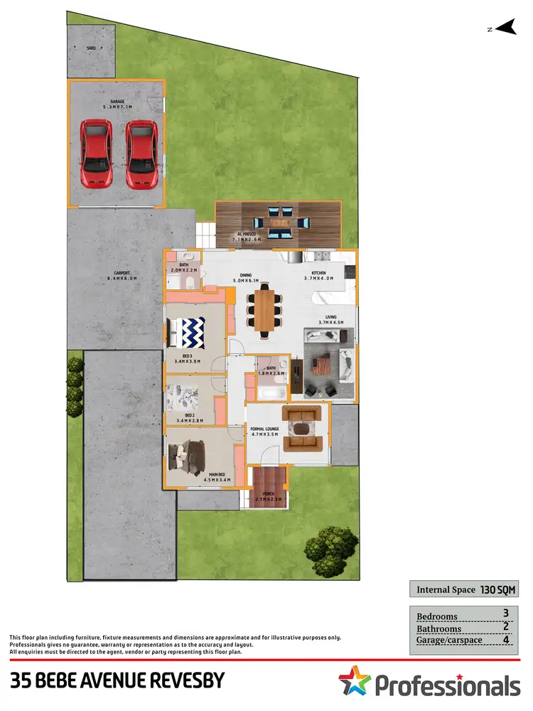 Floorplan of Homely house listing, 35 Bebe Avenue, Revesby NSW 2212