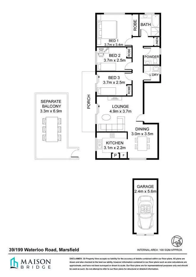 Floorplan of Homely unit listing, 39/199 Waterloo Road, Marsfield NSW 2122