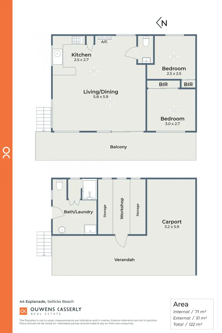 Floorplan of Homely house listing, 44 Esplanade, Sellicks Beach SA 5174