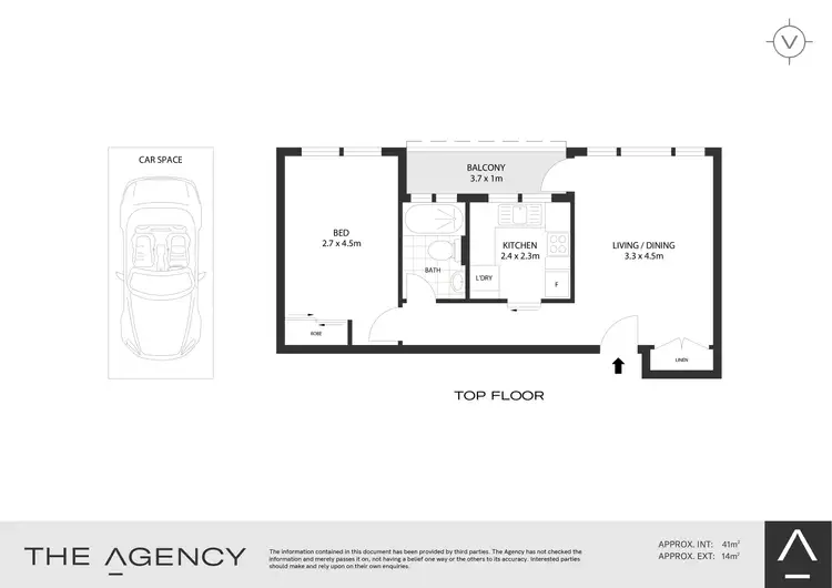 Floorplan of Homely apartment listing, 13/170 Ben Boyd Road, Neutral Bay NSW 2089