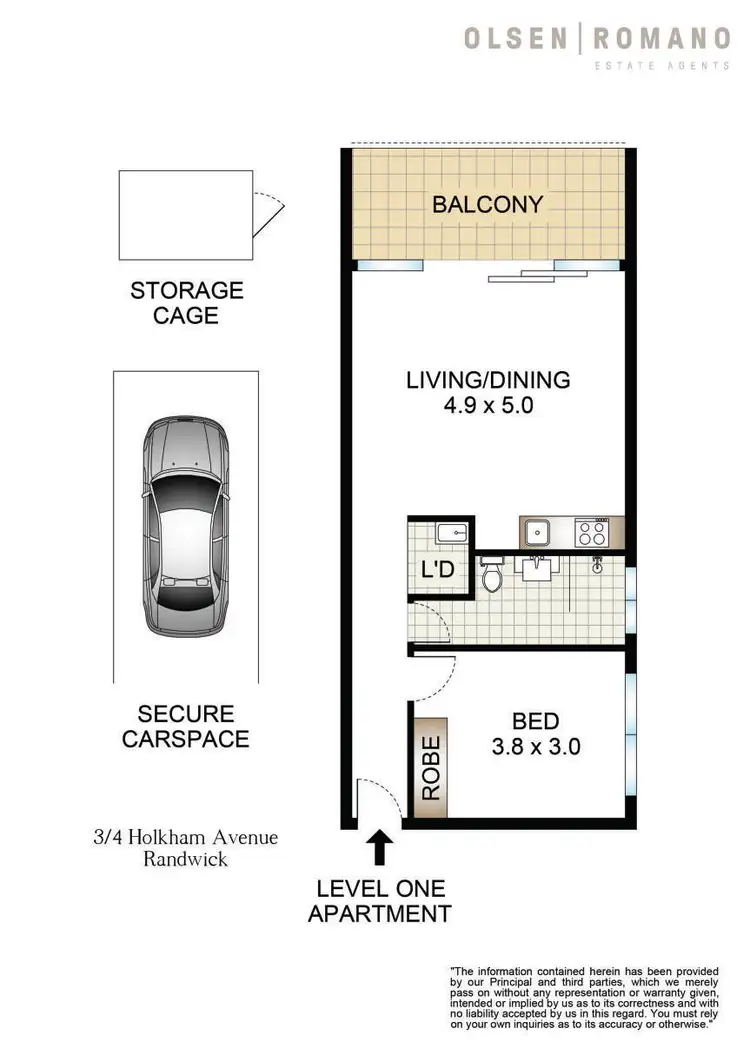 Floorplan of Homely apartment listing, 3/4 Holkham Avenue, Randwick NSW 2031