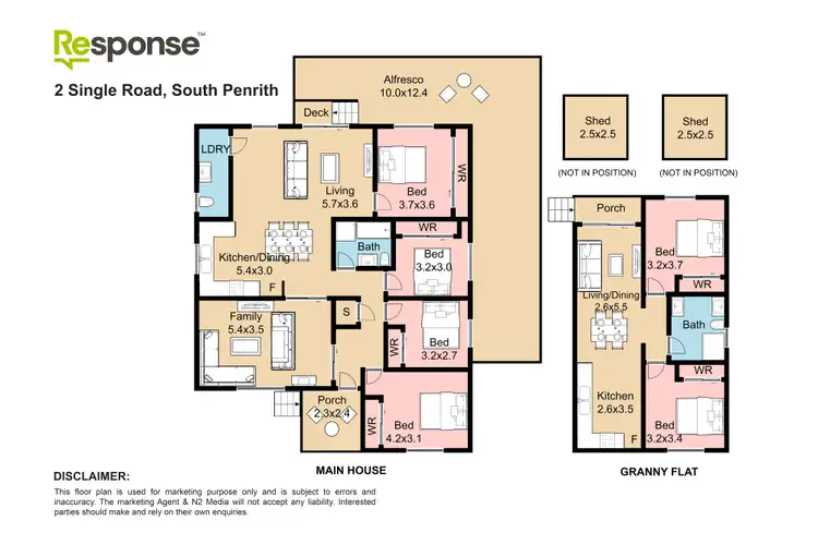Floorplan of Homely house listing, 2 & 2a Single Road, South Penrith NSW 2750