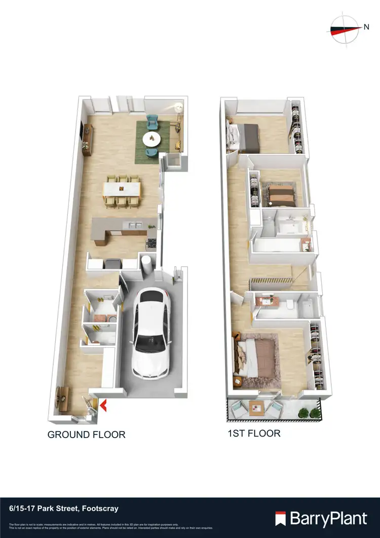 Floorplan of Homely townhouse listing, 6/15-17 Park Street, Footscray VIC 3011