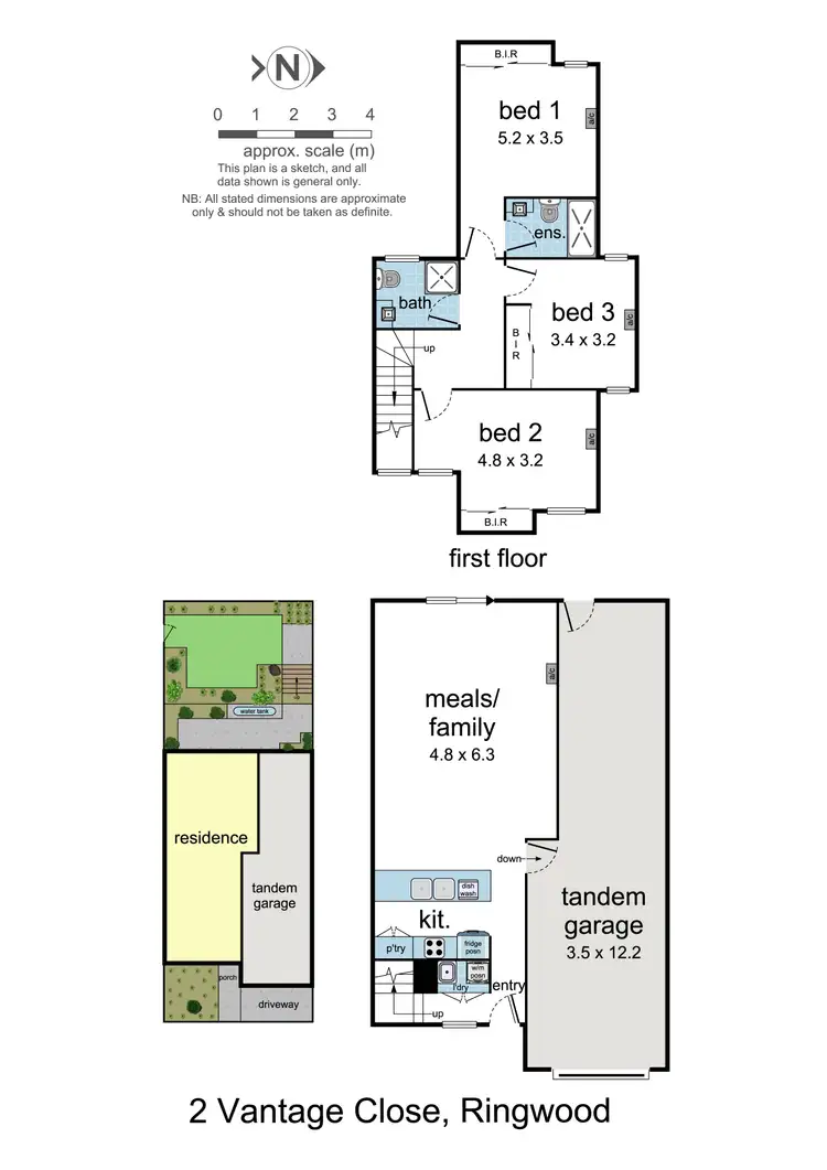 Floorplan of Homely townhouse listing, 2 Vantage Close, Ringwood VIC 3134