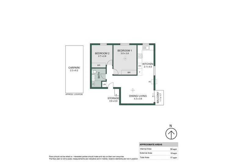 Floorplan of Homely unit listing, 22/14 Broadway, Glenelg South SA 5045